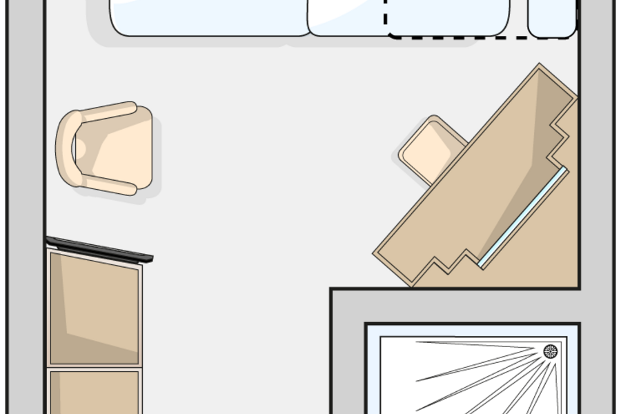 Marella Cruises Marella Explorer 2 Outside Cabin 3 Beds Floor Plan.png